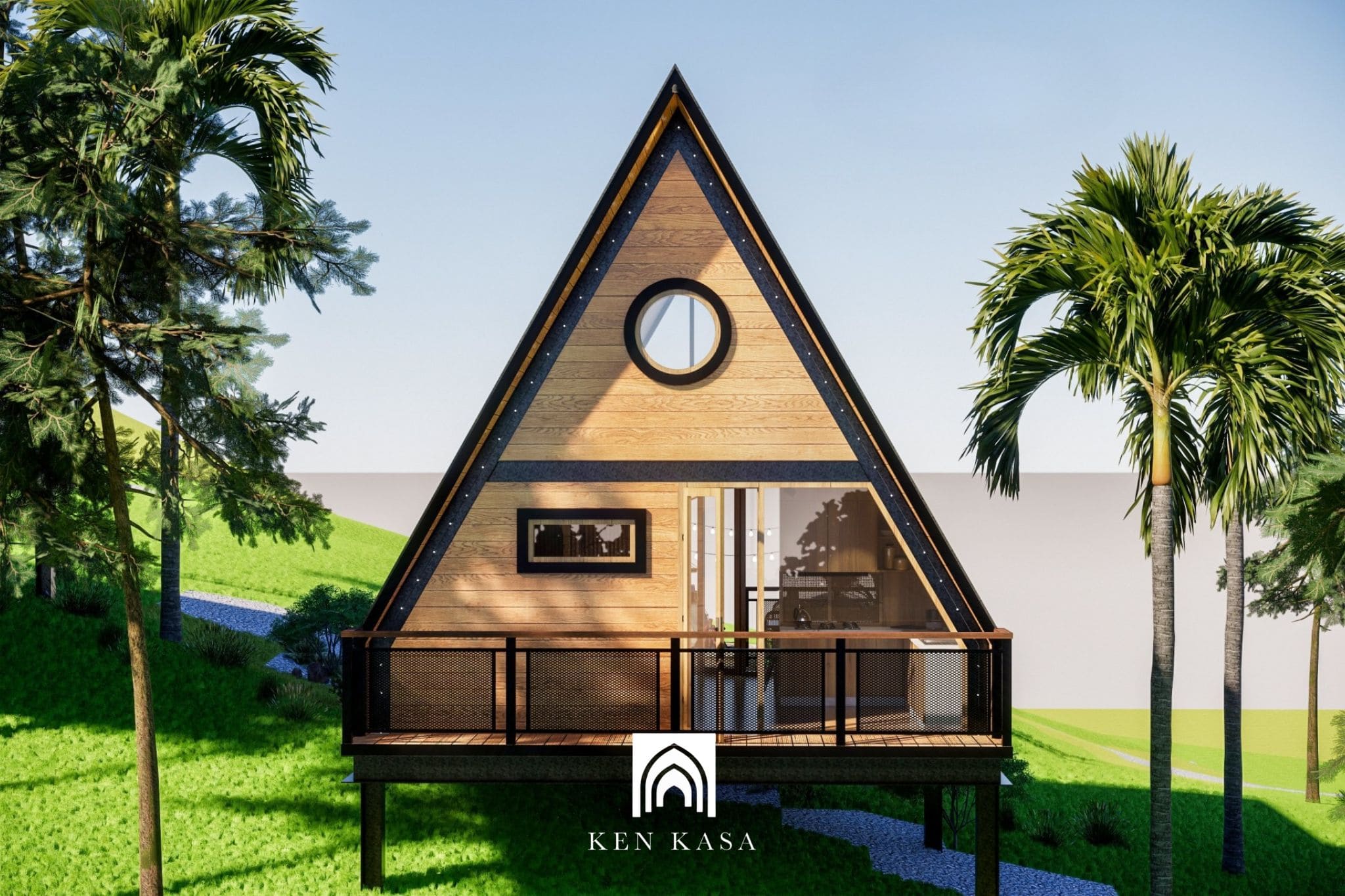 Mẫu thiết kế bungalow tam gi&aacute;c